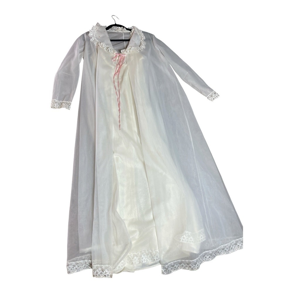 Vanity Fair 50's Peignoir Bridal Nightgown Robe Set